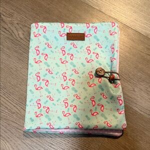 Flamingo Print Fabric Organizer for diapers/wipes
